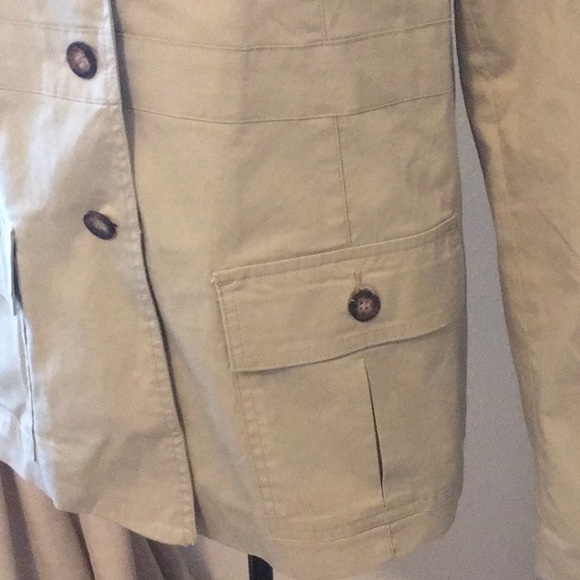Ventini Button Down Khaki Fully Lined Jacket - Picture 5 of 8